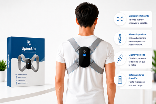 SpineUp™ Corrige tu postura. Alivia el dolor. Transforma tu vida.