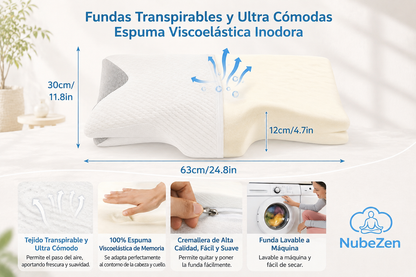 NubeZen™ Almohada ergonómica cervical