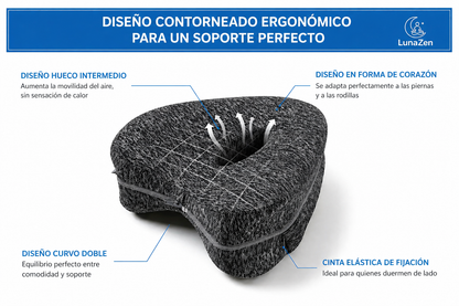LunaZen™ Almohada para alineación de piernas