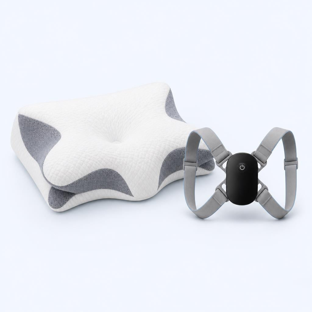 Pack DuoZen: almohada cervical NubeZen y corrector de postura SpineUp